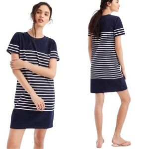 J.CREW T-Shirt Dress in Nautical Stripe, Medium